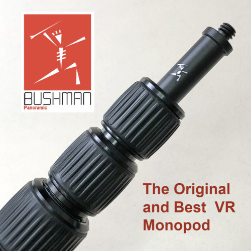 Bushman Monopod v2 head detail with logo