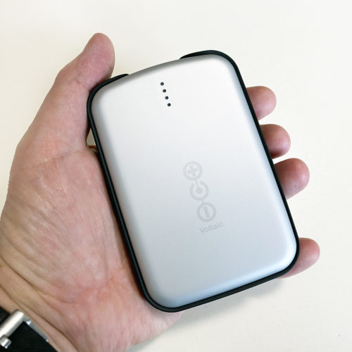 Voltaic V50 battery in hand