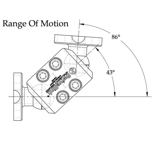 Swivellink XS Series Range of Movement
