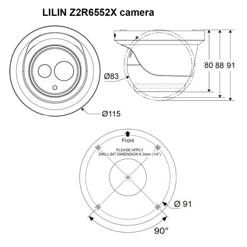 LILIN Z2R6552X drawing