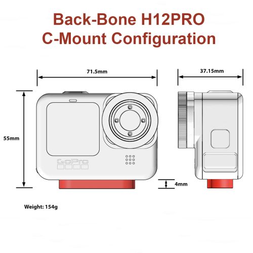 Back-Bone H12PRO C-mount Configuration