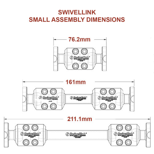 Swivellink Small Assembly Dimensions