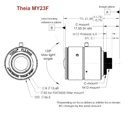 Theia MY23F lens drawing