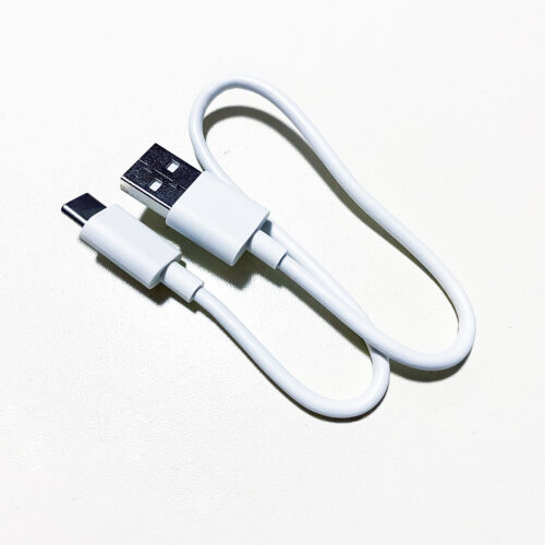 0.3m USB-A to USB-C white cable open clearance