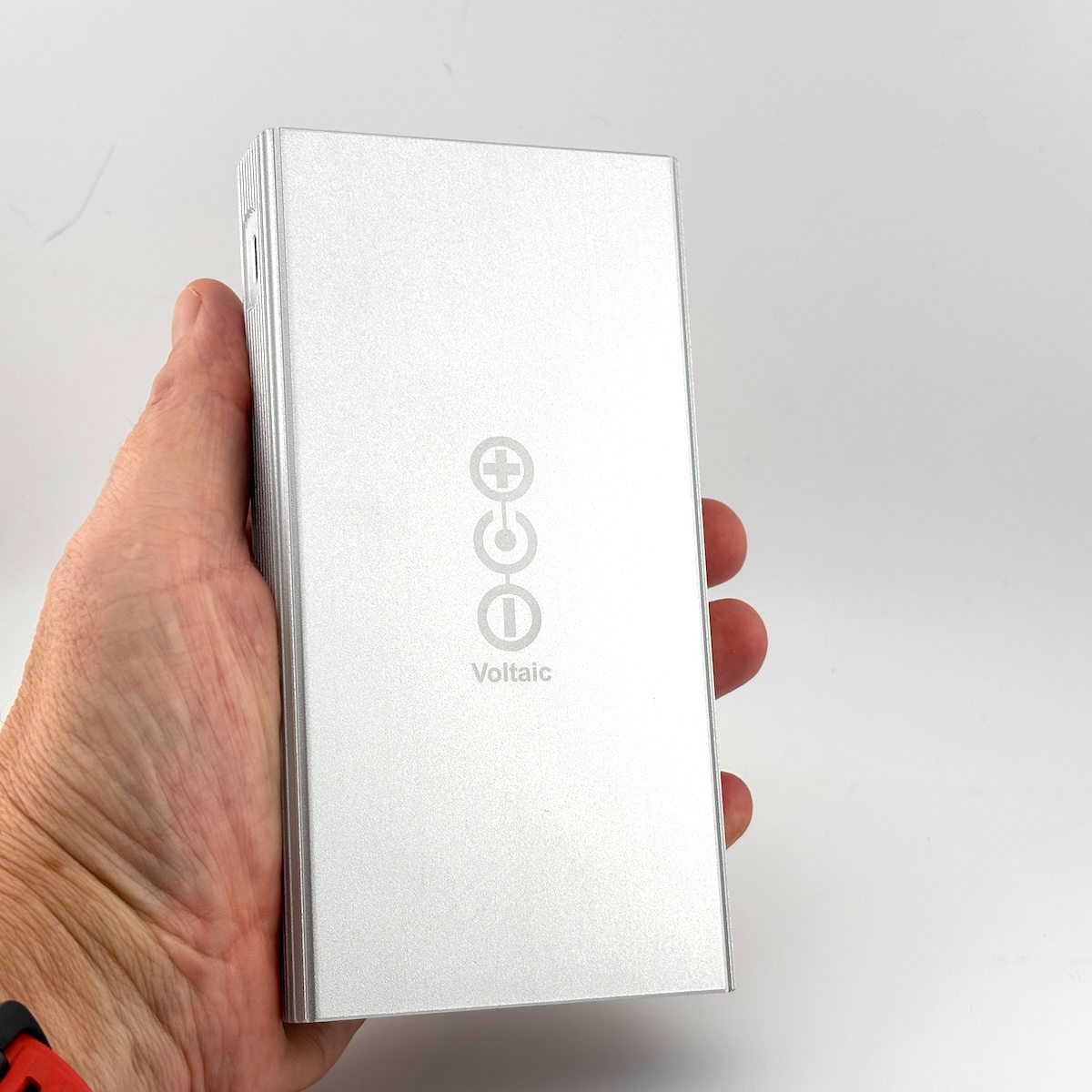 Voltaic V75 battery in hand