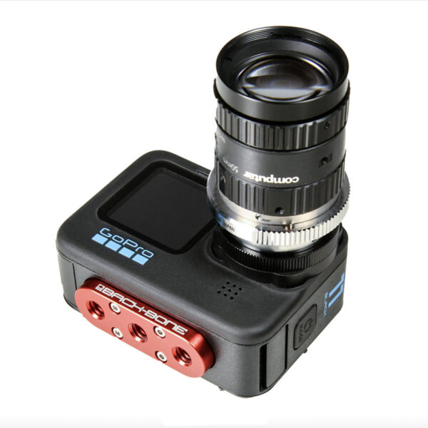 Back-Bone H11PRO camera with C-mount lens and tripod mount