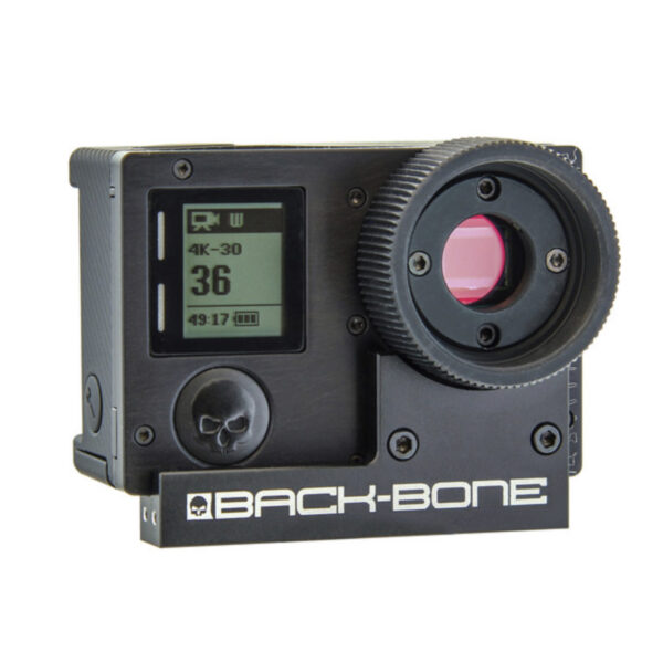 Back-Bone Ribcage modified Hero4 showing CS-mount