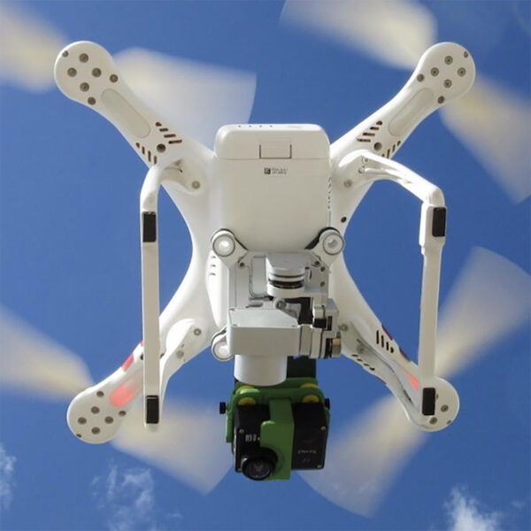 DJI Phantom 3 Pro / Adv Single Tilted Mount below behind view