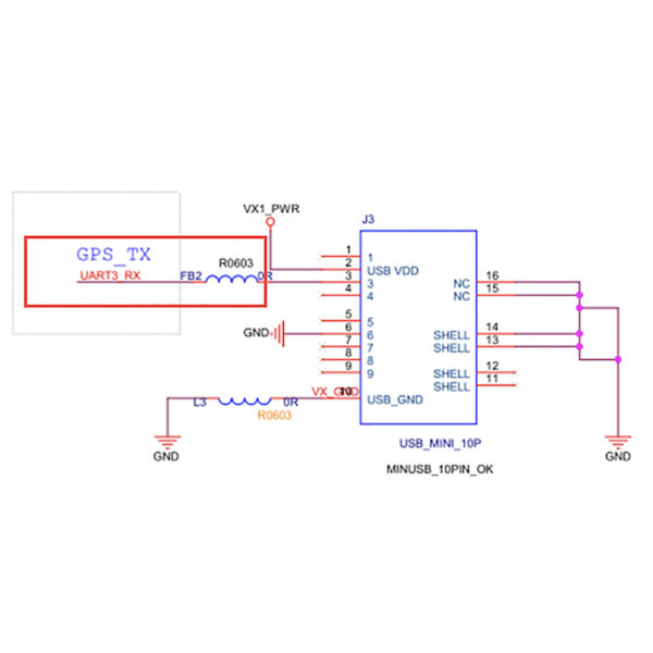 Mapir Advanced GPS Receiver wiring diagram