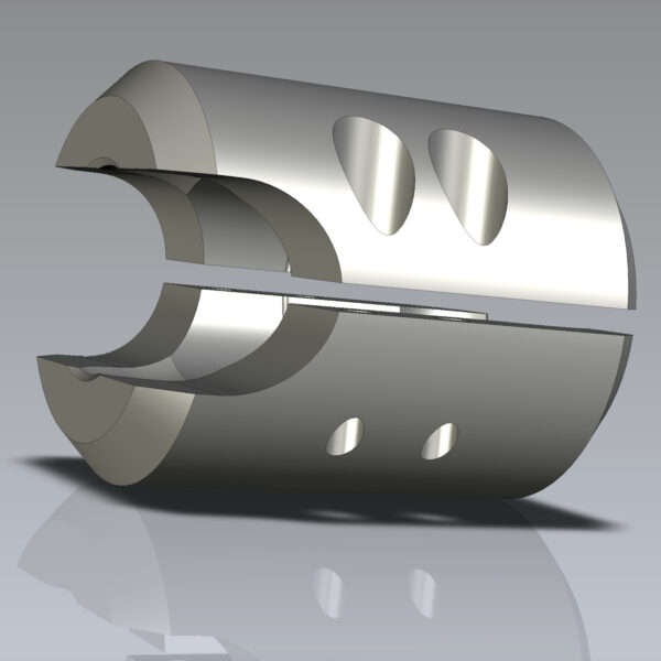 Swivellink SLM-290 3D drawing showing open end