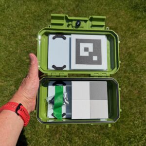 Mapir T4P-R50 reflectance calibration target in hand