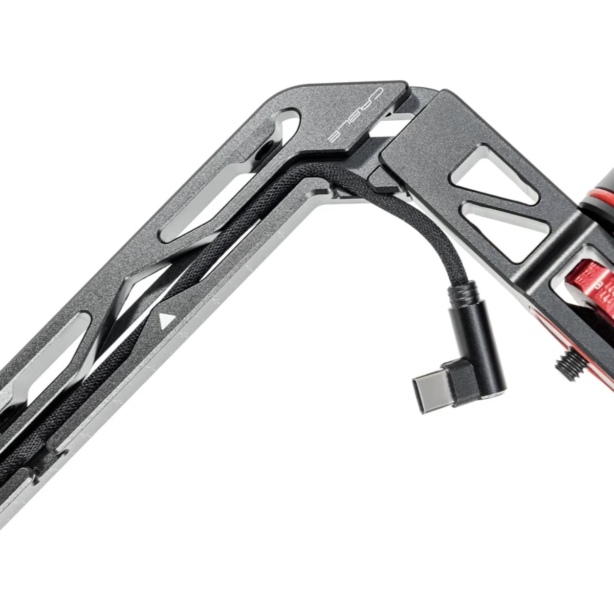 Bushman B35 Bracket showing cable management